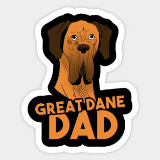 Great dane dad Sticker